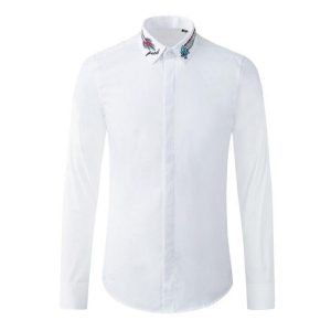 Chemise Dragon Col Brodé